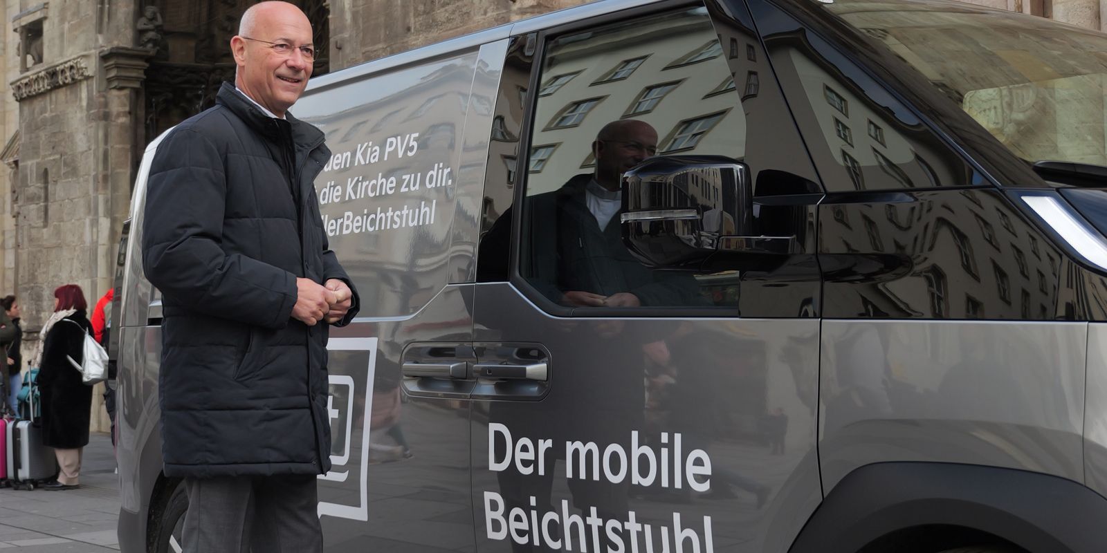 PV5 als mobiler Beichtstuhl mit Toni Faber