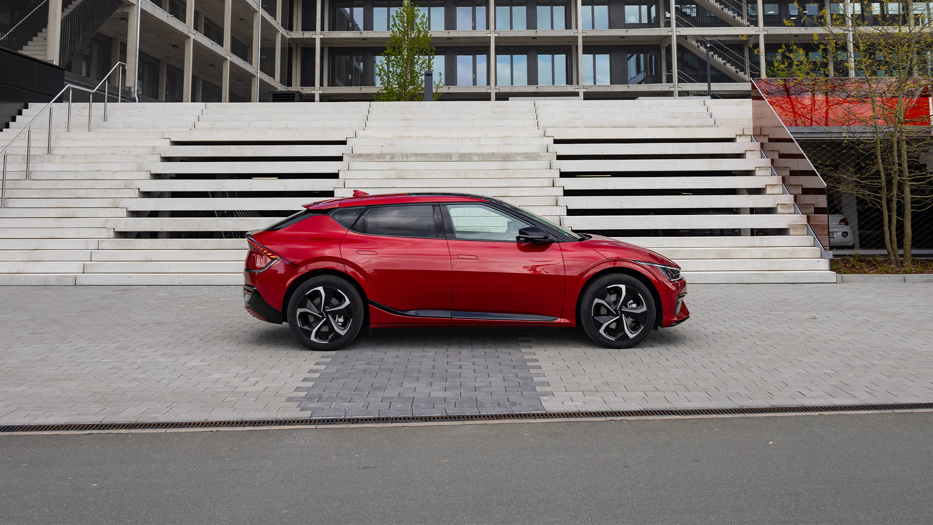 Kia EV6 modernes sportliches Design Seitenansicht
