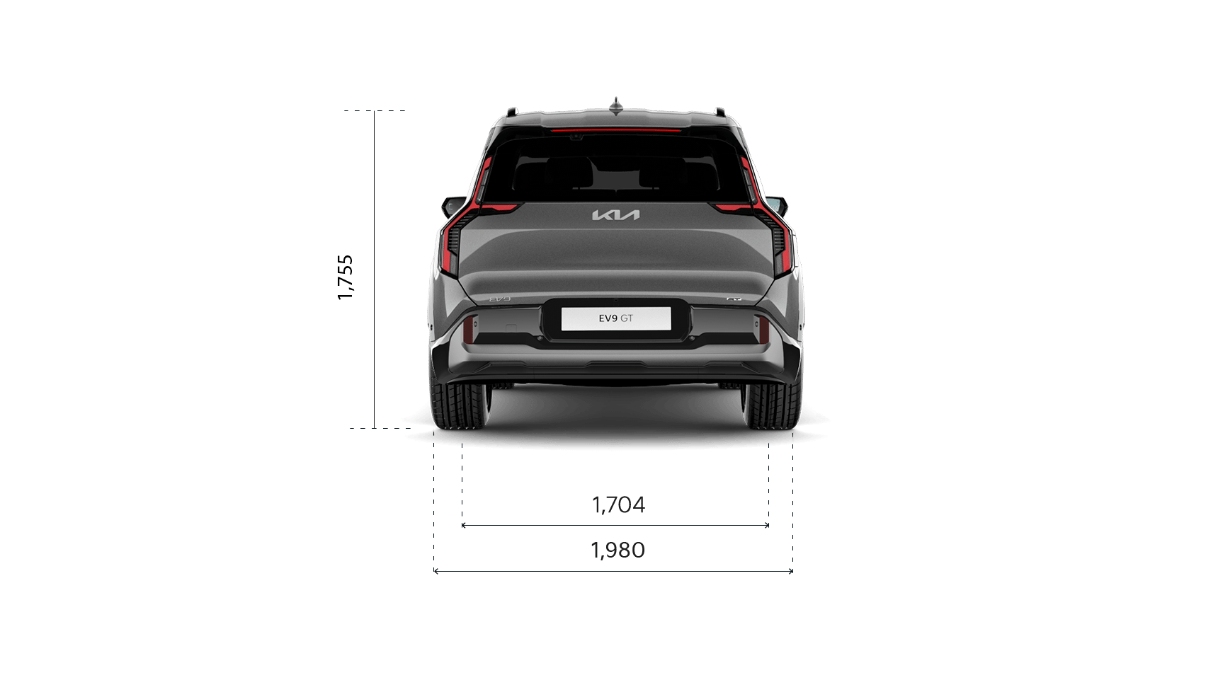 Kia EV9 GT Heckansicht