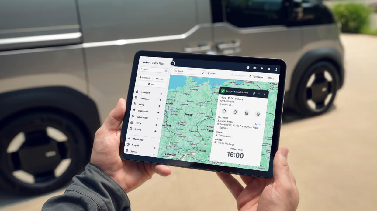 Visibilidad de recarga urbana completa con Kia | Pleos Fleet y app de Kia