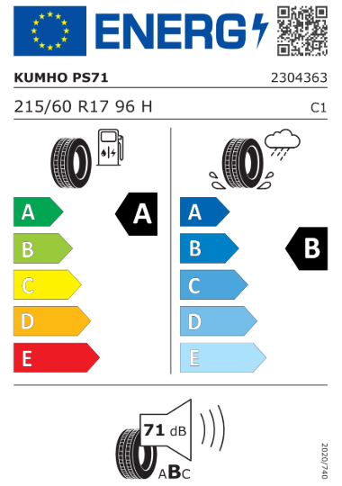 Kia Tyre Label - kumho-215-60R17