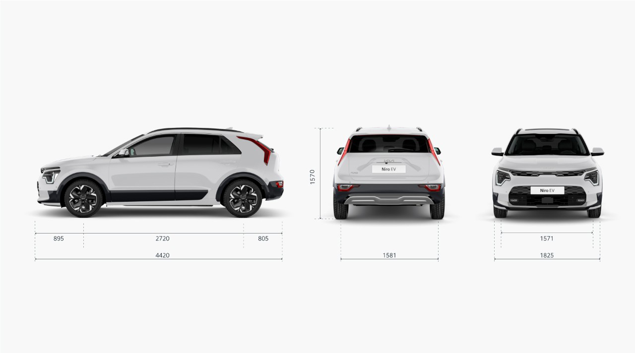 Kia Niro samtliga dimensioner