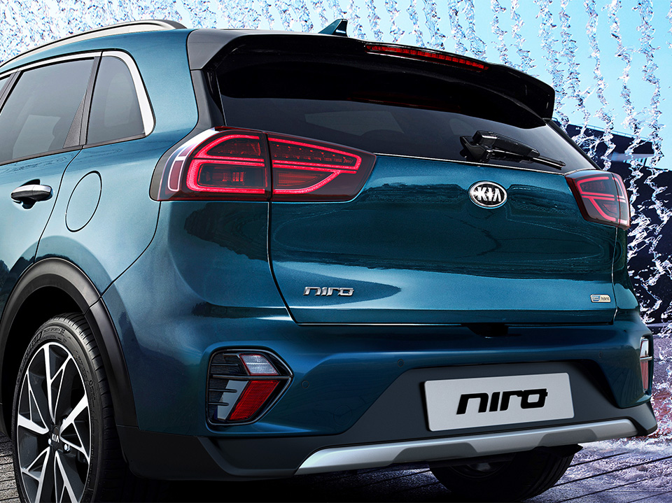 Kia Niro opmerkelijke achterkant