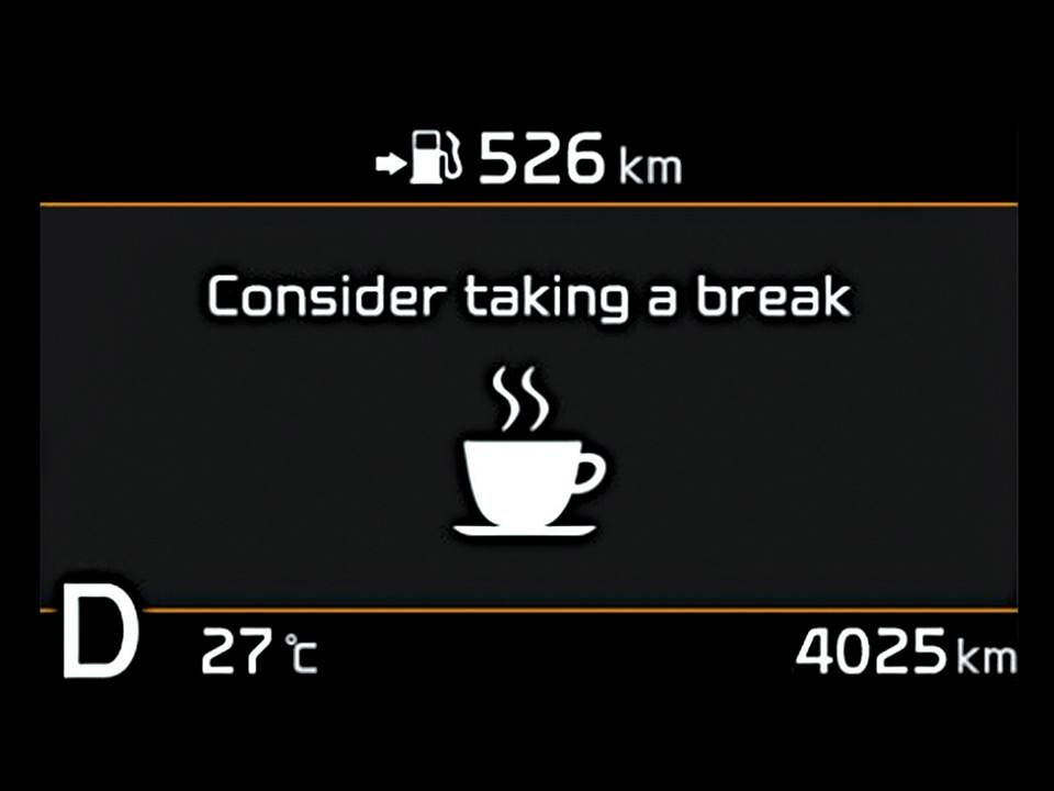 Kia Optima Sportswagon driver attention warning