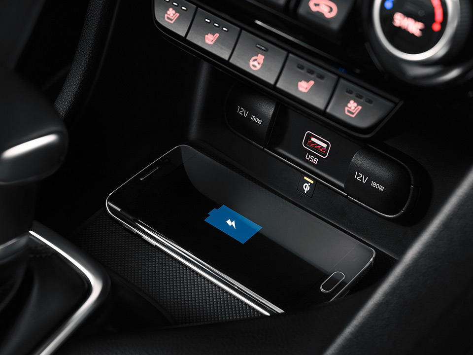 Kia Sportage wireless charger