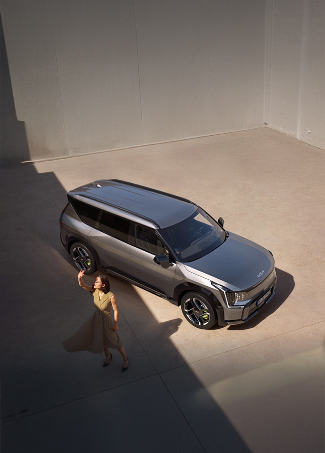 Kia EV9 bovenaanzicht visual