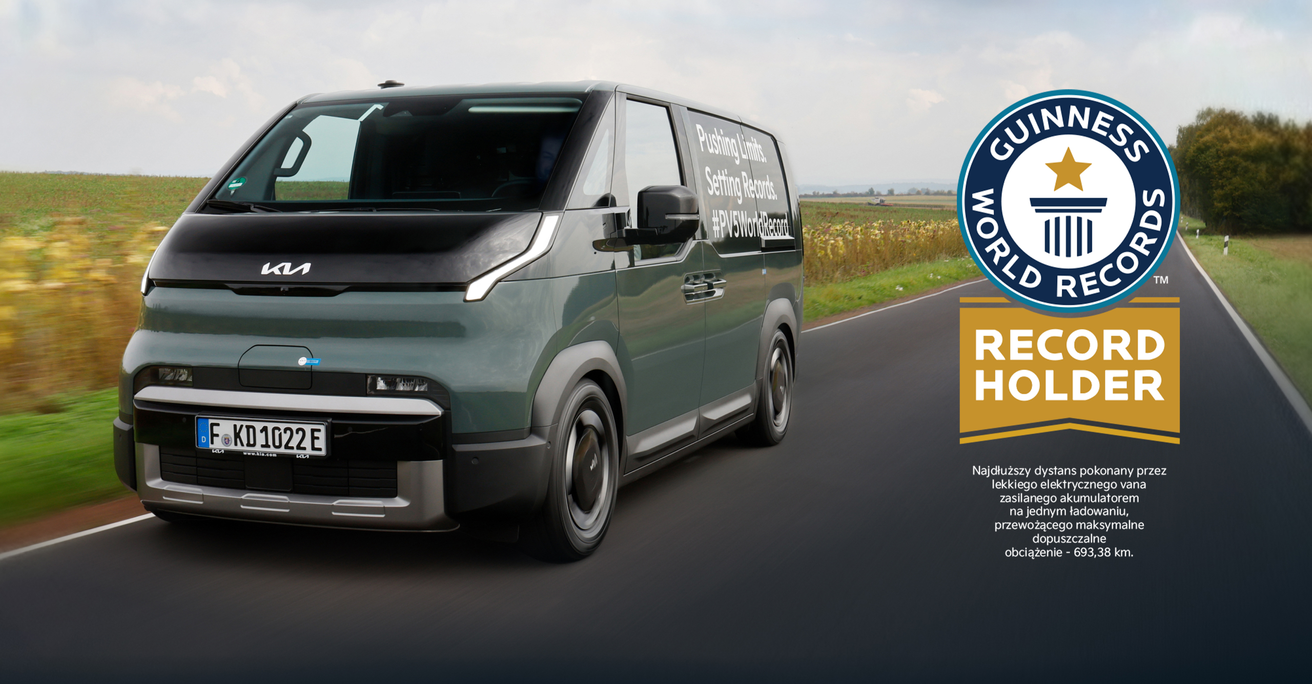 Kia PV5 Cargo Guinness World Record