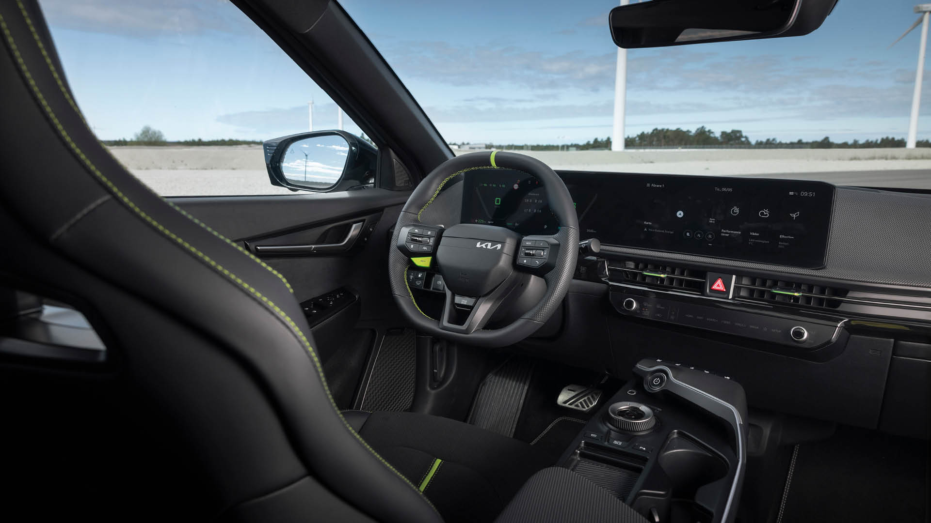 Kia EV6 GT framsätesvy