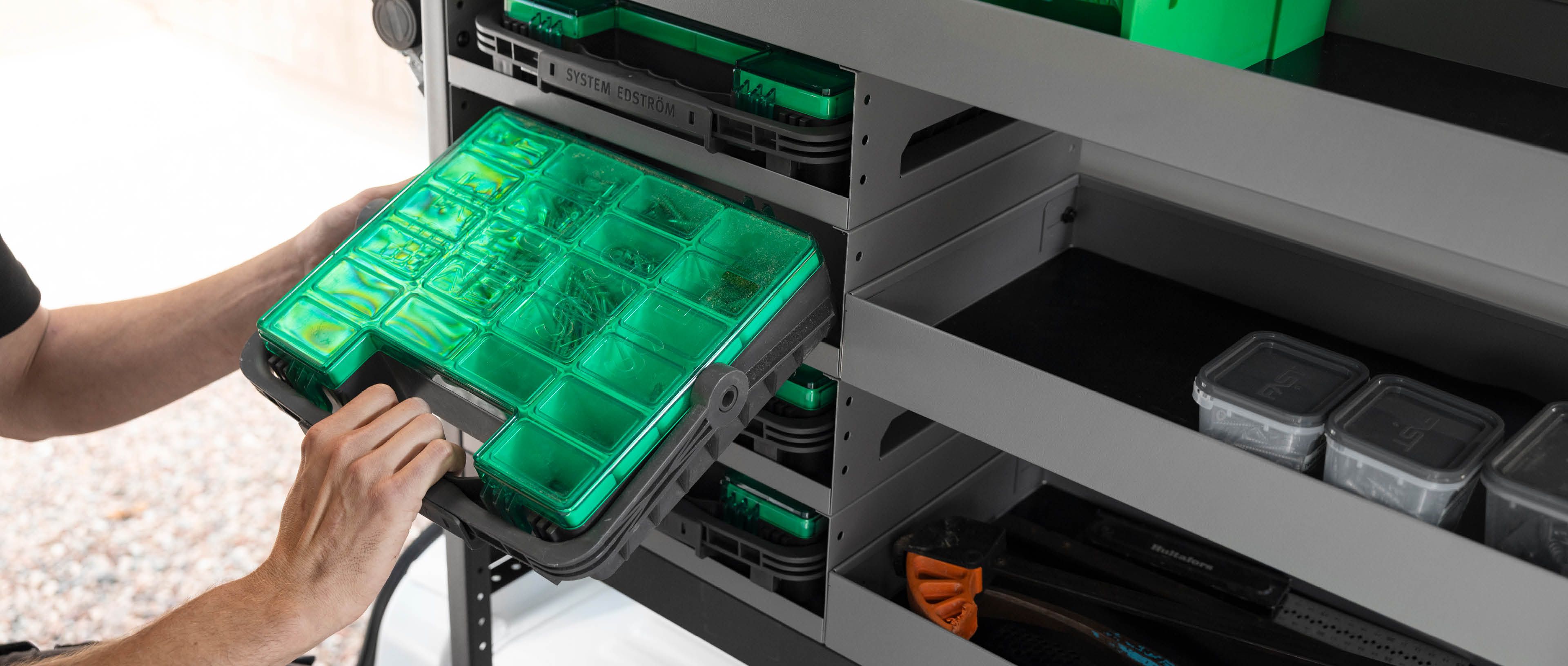 Skåpbilsinredning i Kia PV5 Cargo