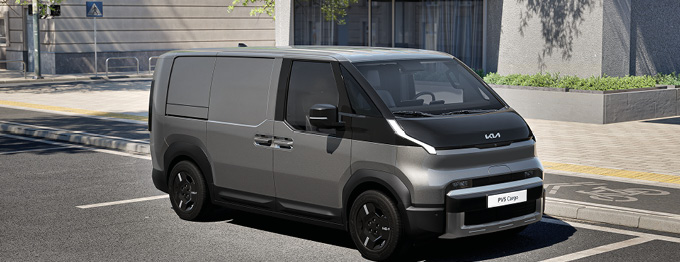 Nya Kia PV5 Cargo. Kias nya eltransportbil.